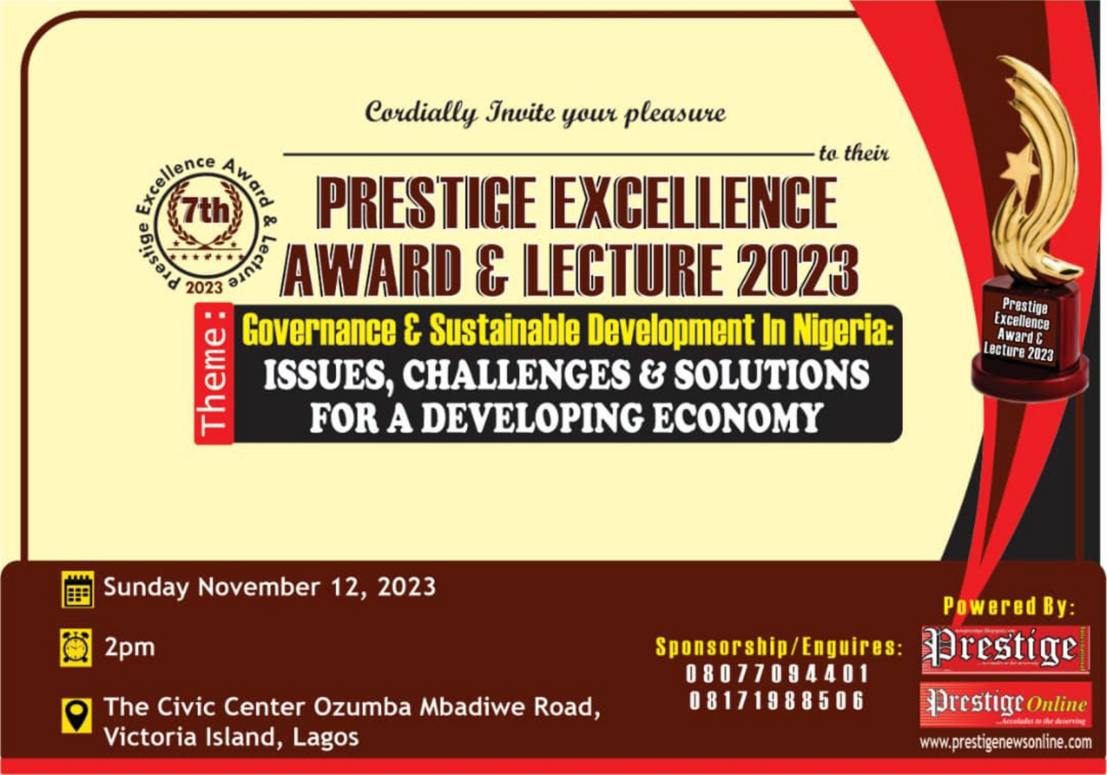 Prestige invitation